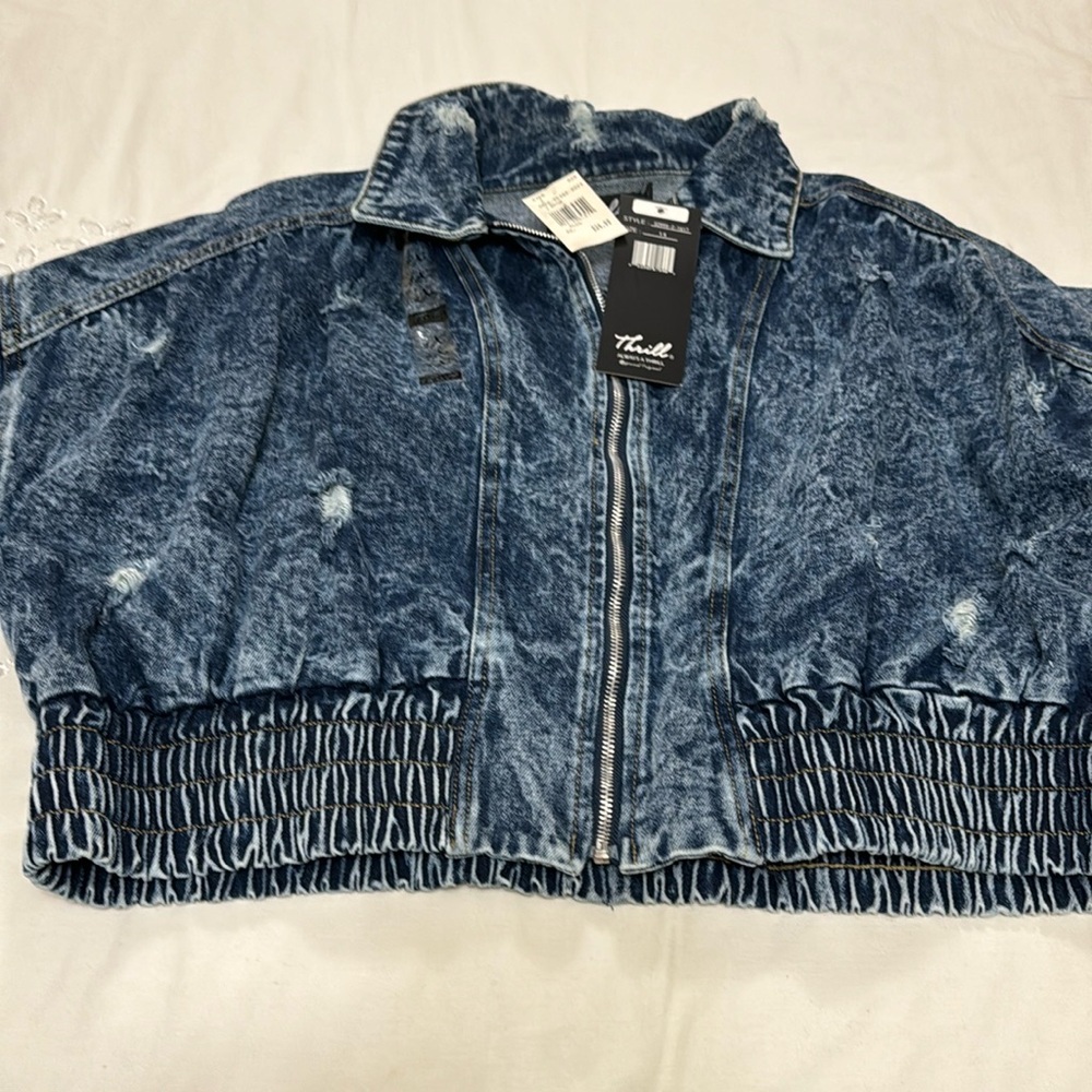 Cropped Denim Jean jacket